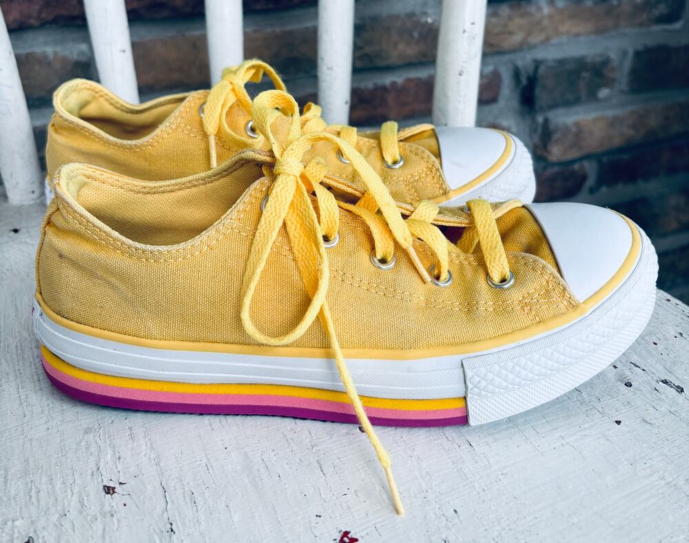 Girls' Converse Eva Platform Sneakers, Size 4